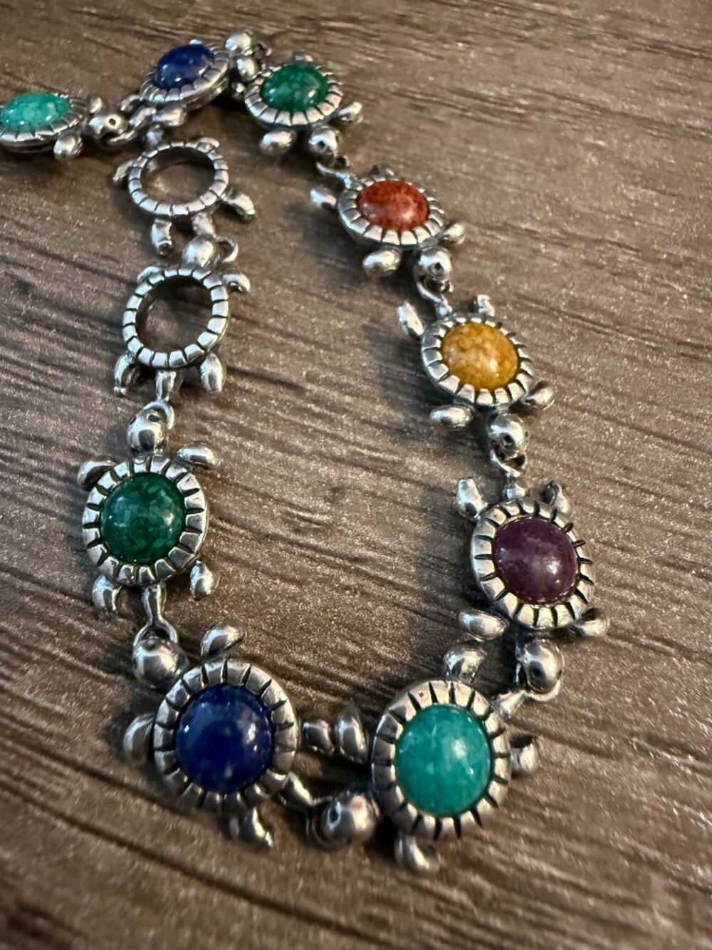 Carollyn Pollack Turtle Multistone Bracelet